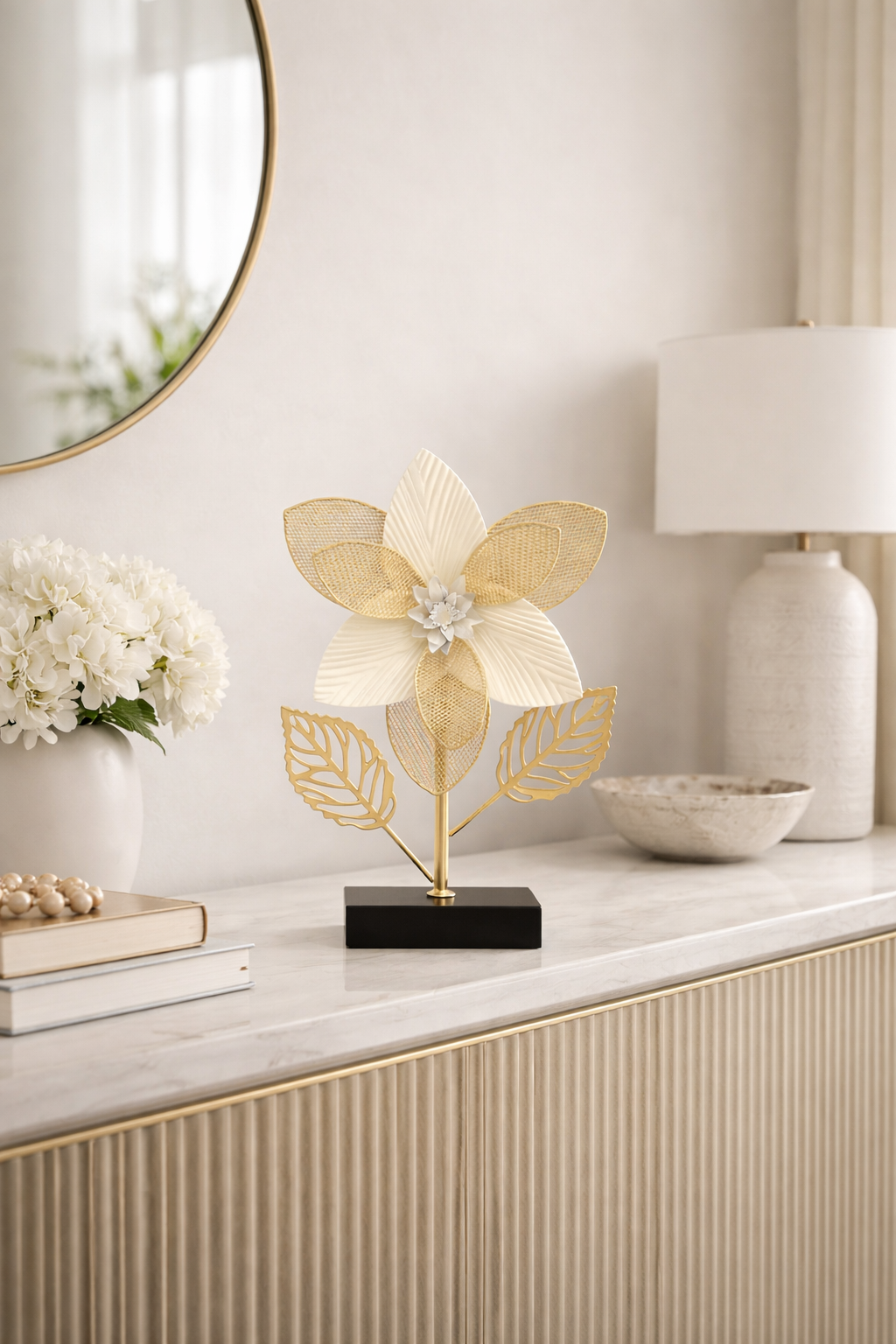 Golden Leaf Flower Art (HD1009)
