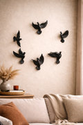 6Pc Black Flying Birds (HD1021)